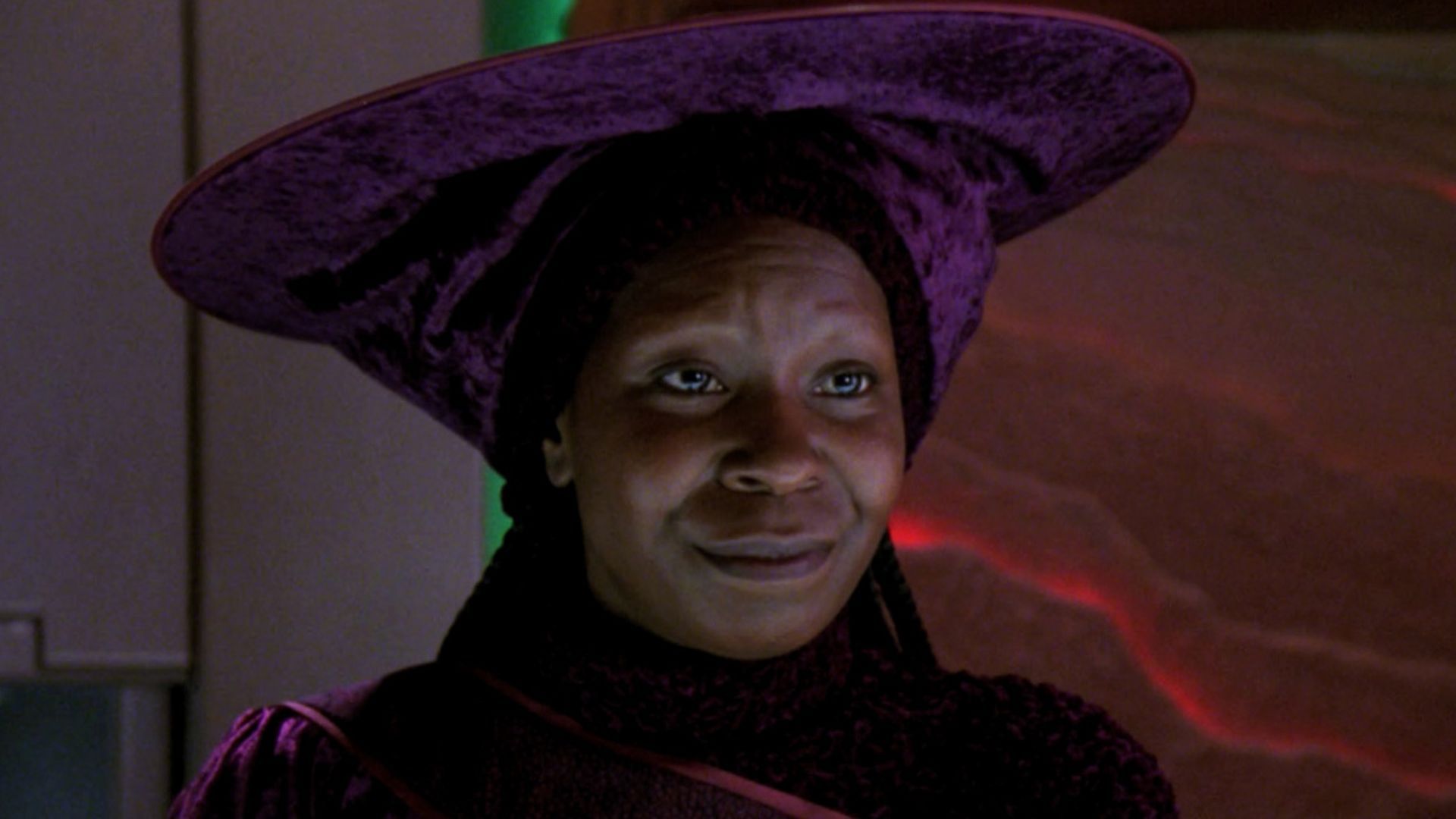 Whoopi Goldberg as Guinan in Star Trek: The Next Generation