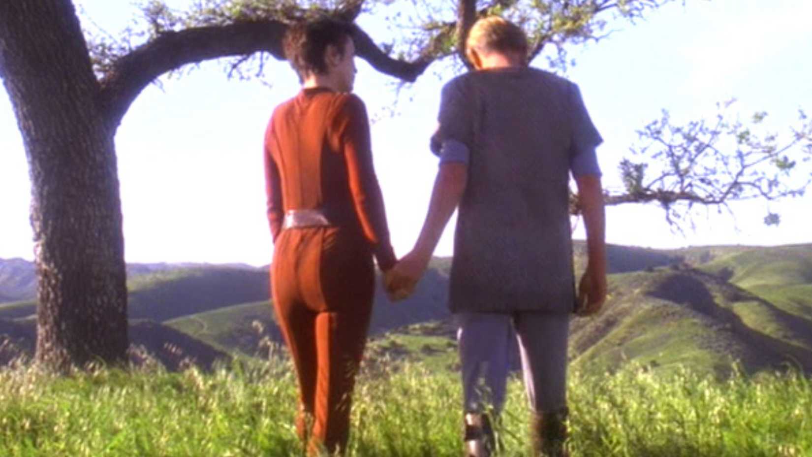 Kira and Odo in Star Trek: Deep Space Nine