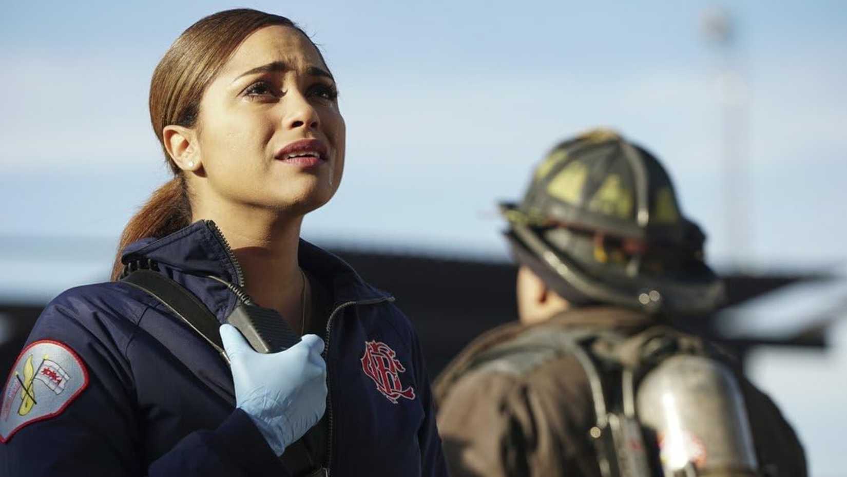 Dawson tears up in Chicago Fire