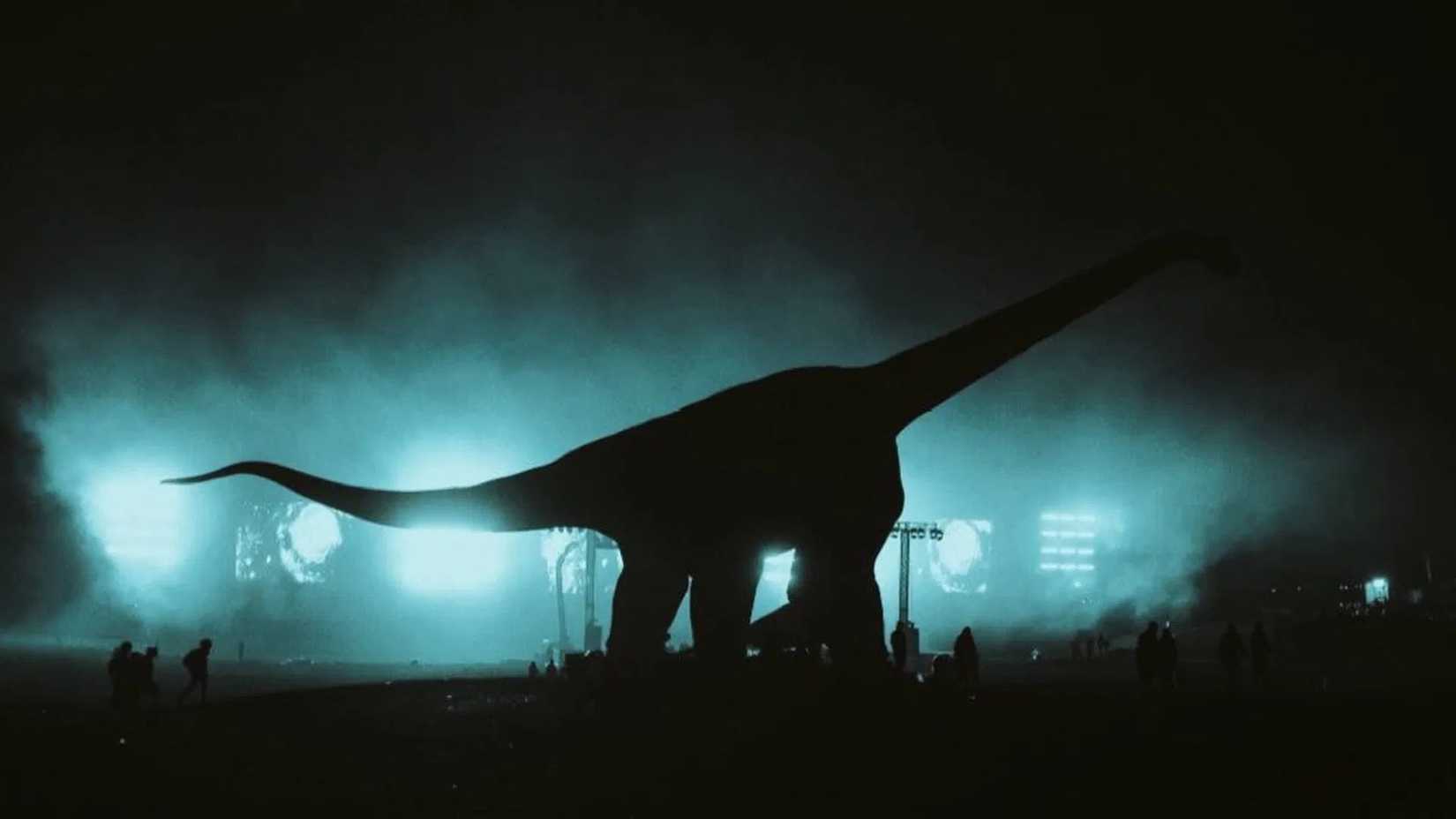 Gigantic Dinosaur in the David Robert Mitchell / JJ Abrams science fiction thriller The End Of Oak Street