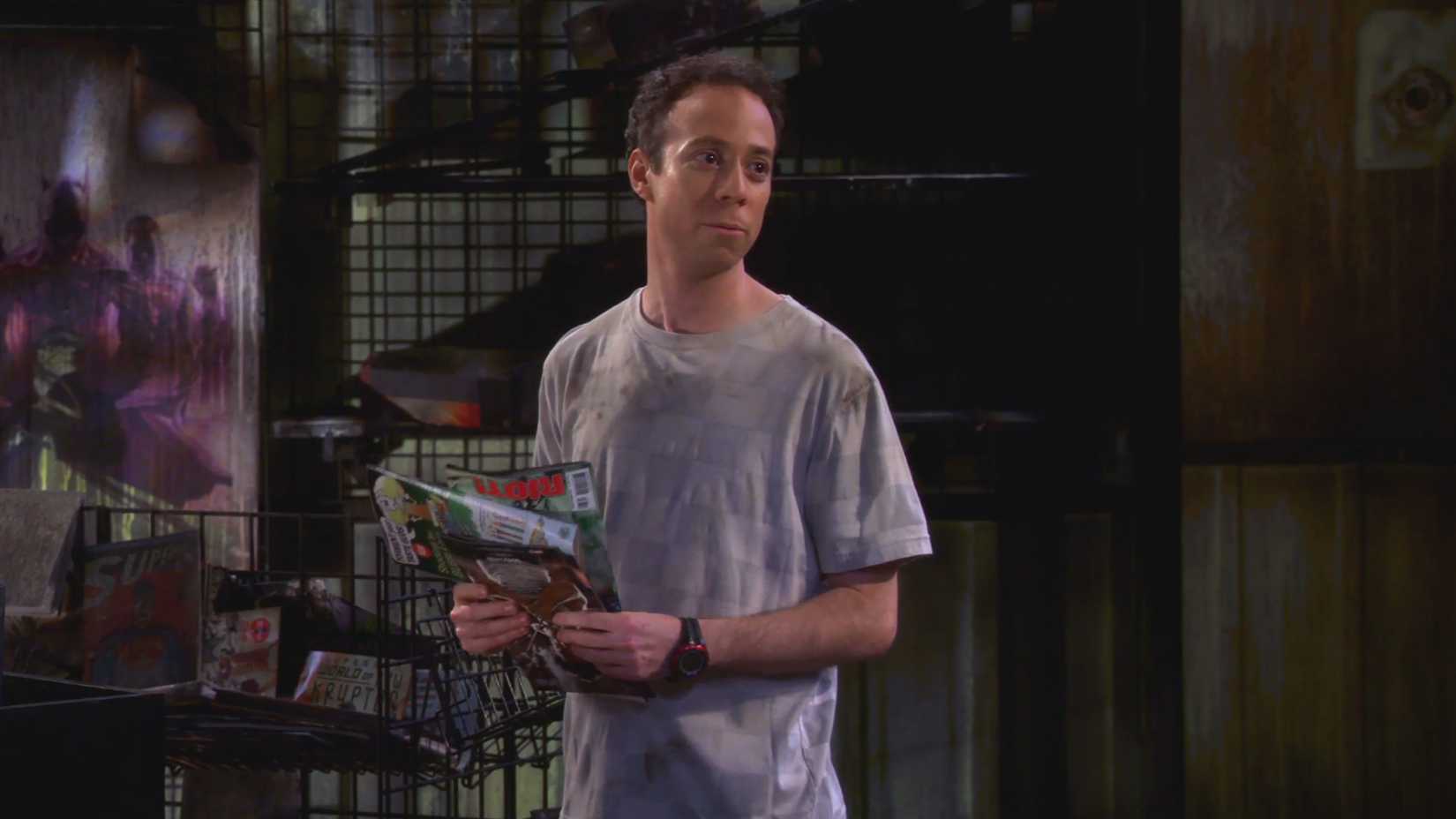 Stuart Fails to Save the Universe Episode 6 References The Big Bang Theory's Comic Book Store Fire