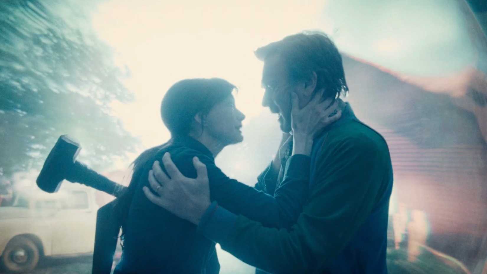 Ewan McGregor and Anne Hathaway as Greg and Denise Platt in the science fiction horror film The End Of Oak Street