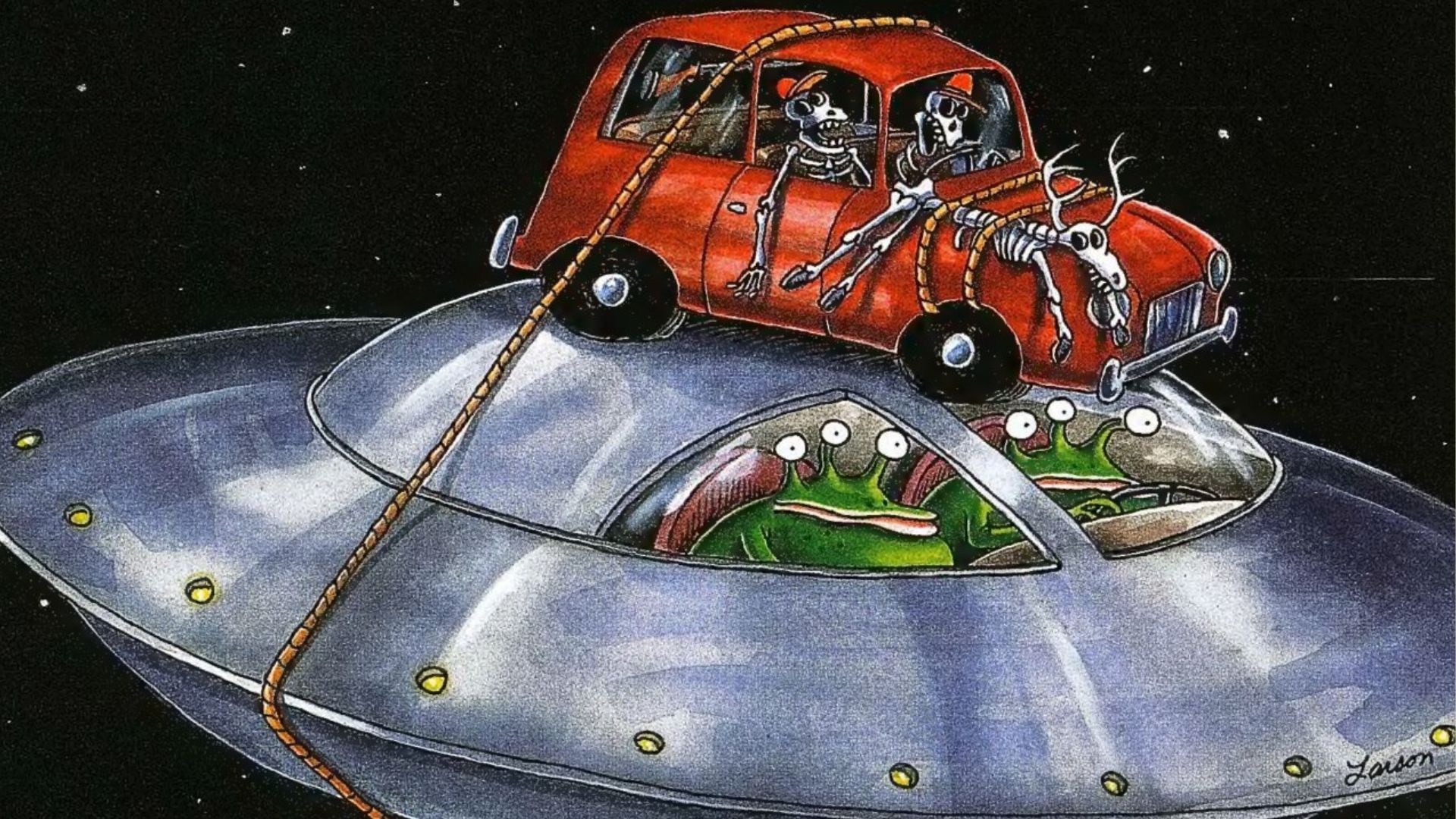 Лучшие научно-фантастические комиксы Гэри Ларсона из The Far Side