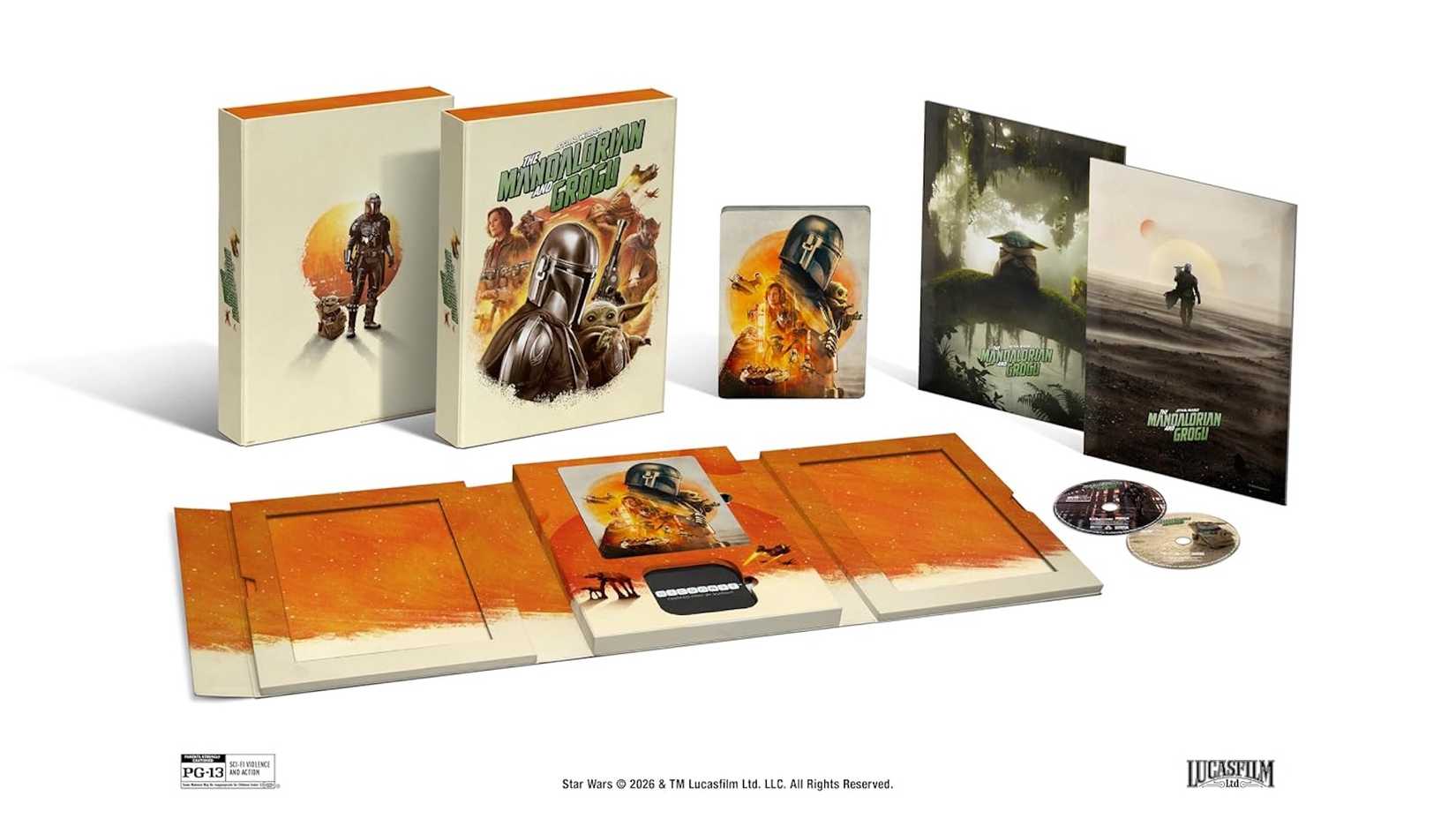 The Mandalorian and Grogu 4K Blu-ray Steelbook - Beskar Collector's Edition