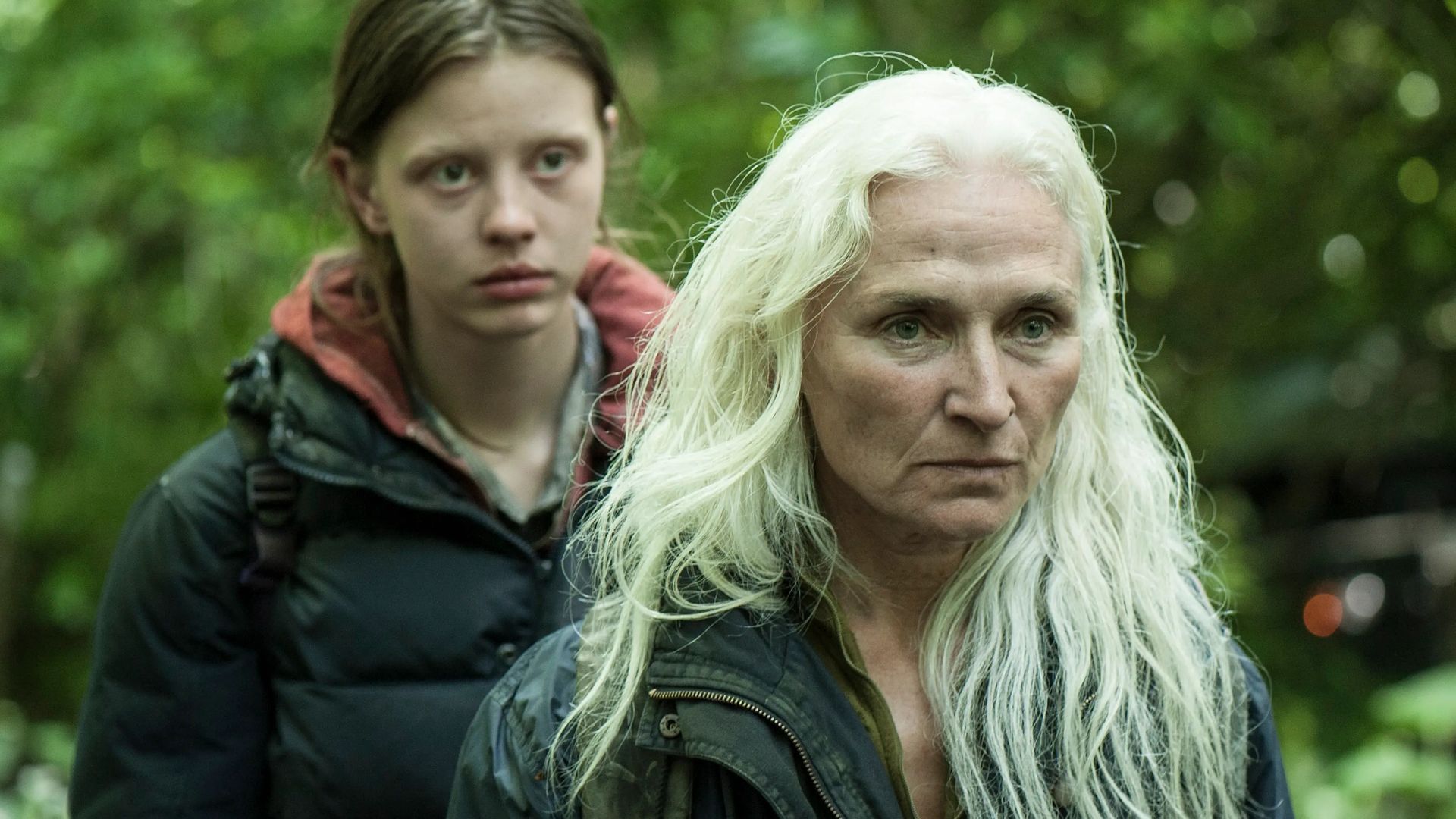 Mia Goth and Olwen Fouéré in The Survivalist