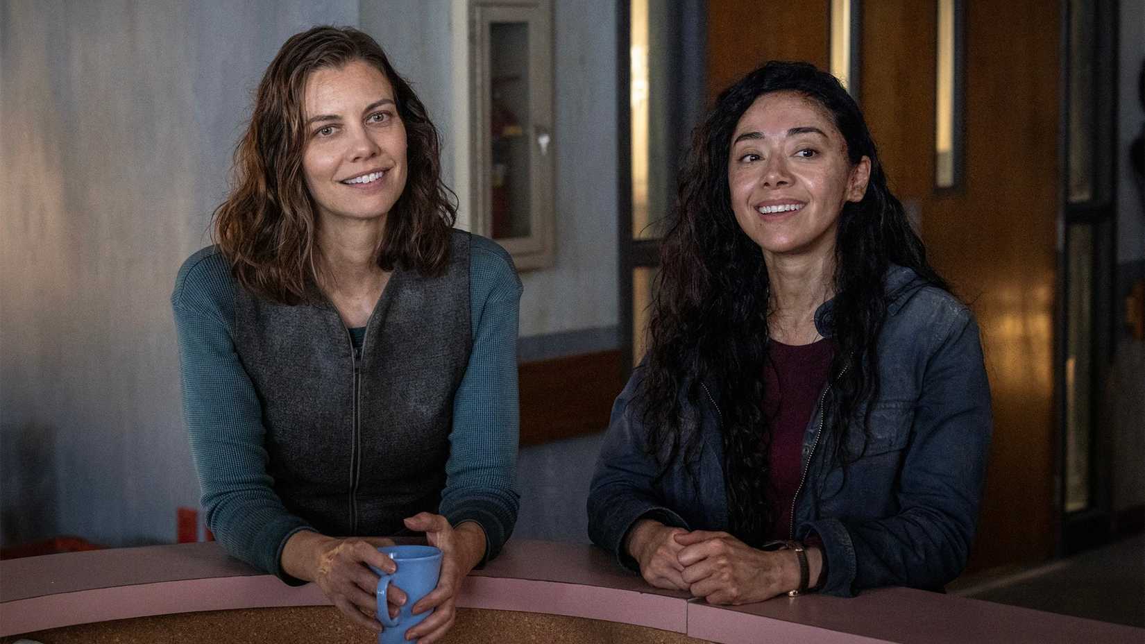 Maggie and Renata smiling in The Walking Dead: Dead City.