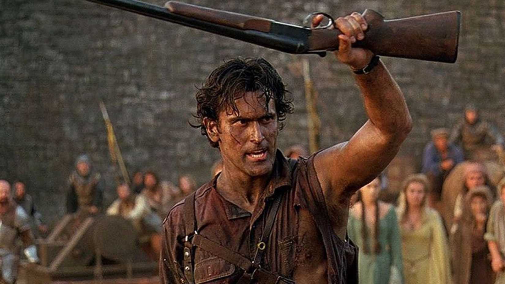 Bruce Campbell as Ash Williams in Army of Darkness