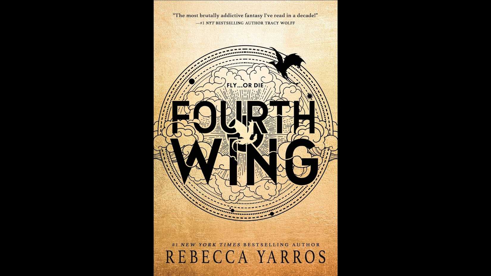The cover of Fourth Wing by Rebecca Yarros