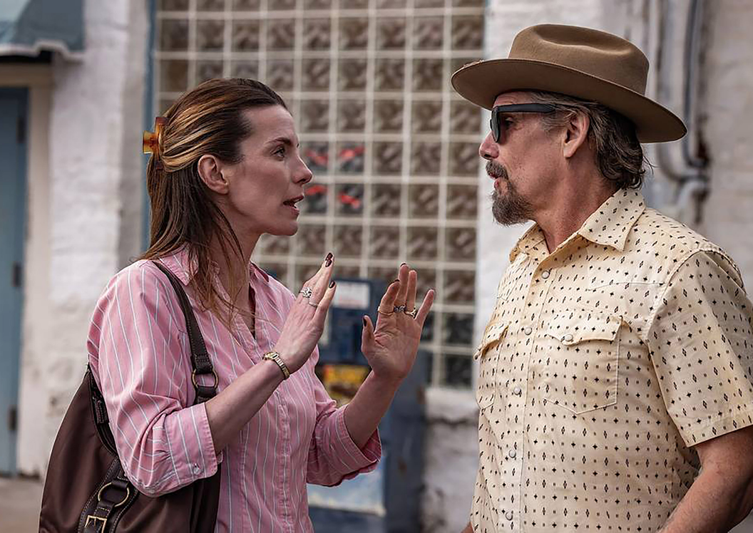 FX's The Lowdown - L-R Betty Gilpin and Ethan Hawke - photo credit FX copy