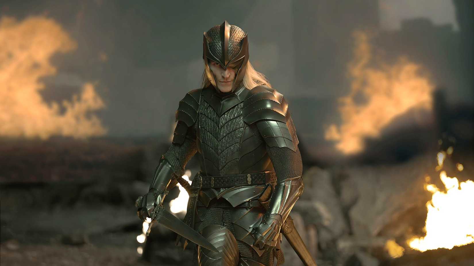 Ewan Mitchell as Aemond Targaryen in House of the Dragon Season 3 Episode 2