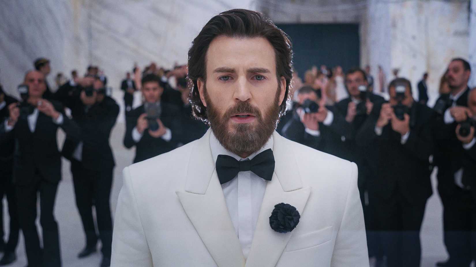 Chris Evans as Mike Tyler in 'Sacrifice' on Netflix