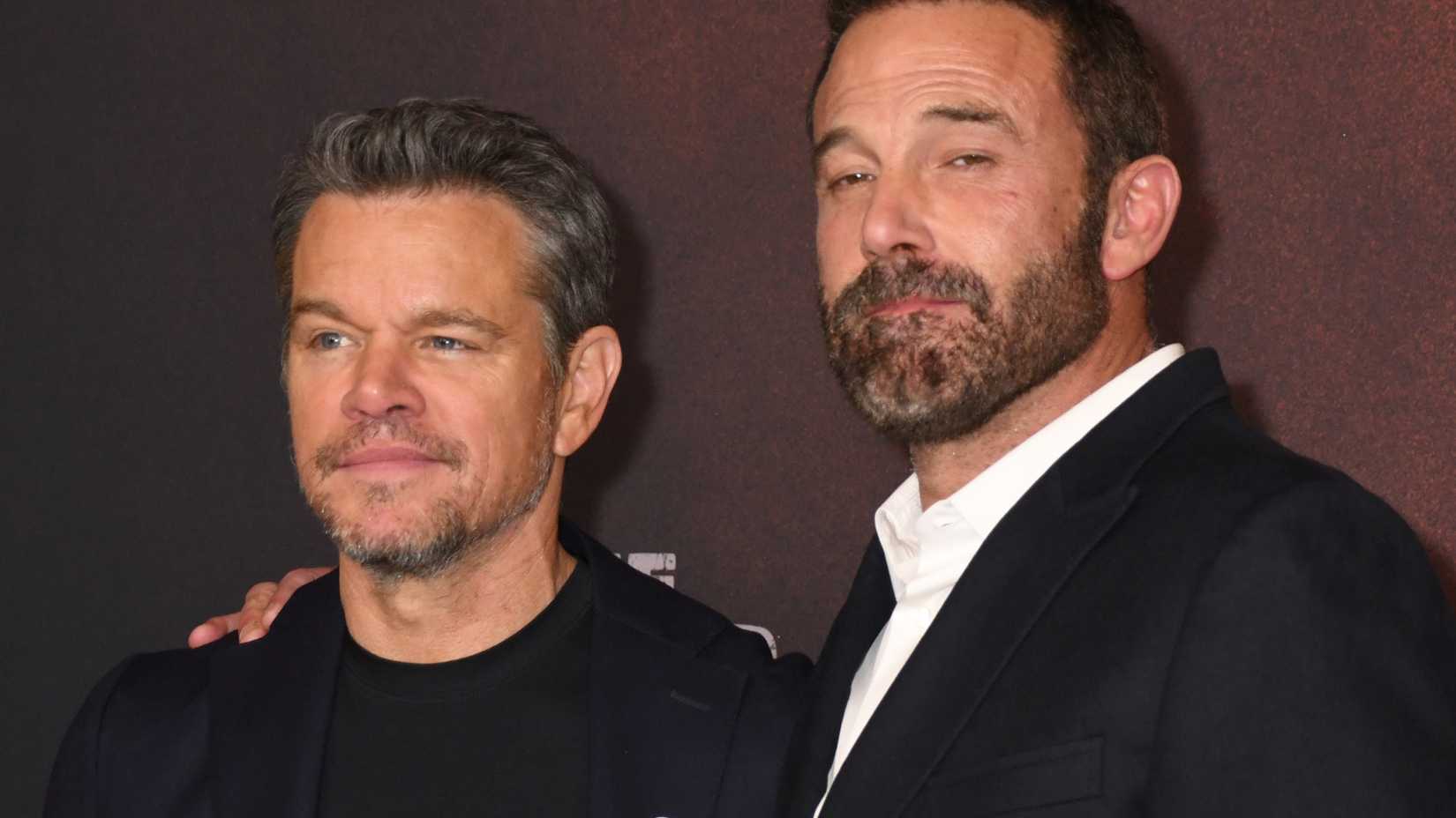 Matt Damon and Ben Affleck attend the World Premiere Of 'The Rip' at Alice Tully Hall