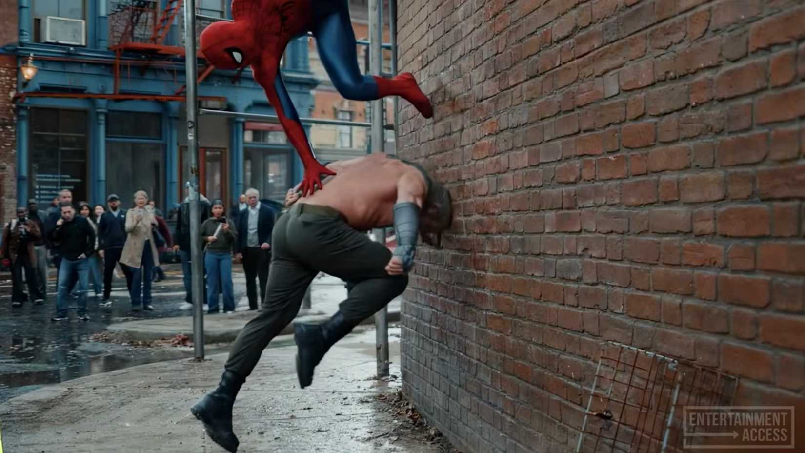 Spider-Man fighting Ramrod in Spider-Man: Brand New Day