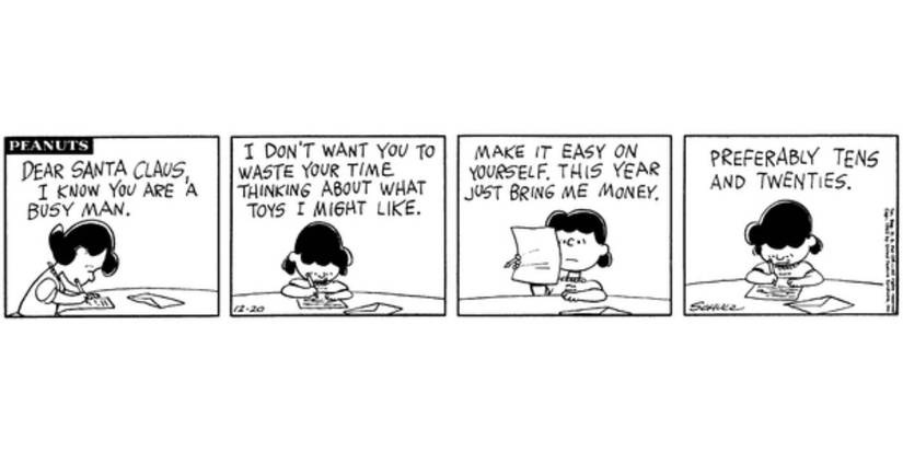 Lucy in 'Peanuts' by Charles Schulz
