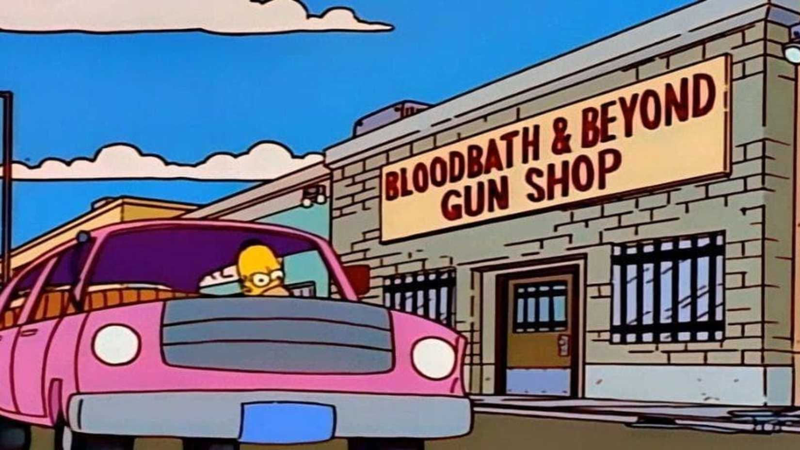 The Simpsons - Bloodbath and Beyond gun store