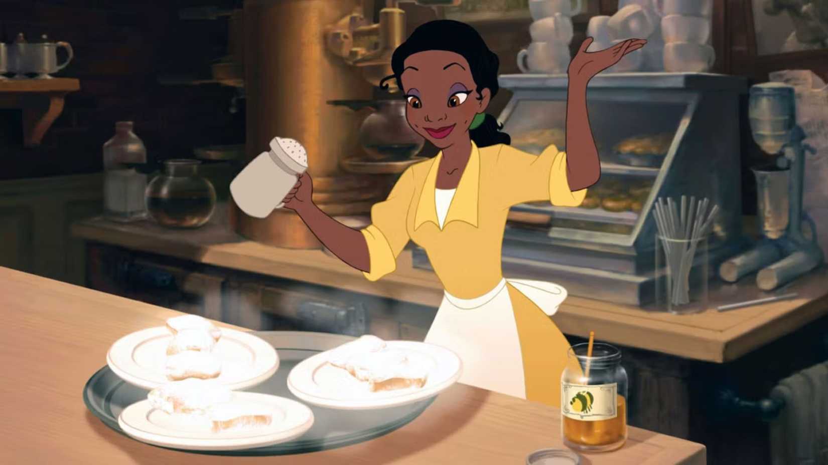 Tiana Baking in The Princess and the Frog