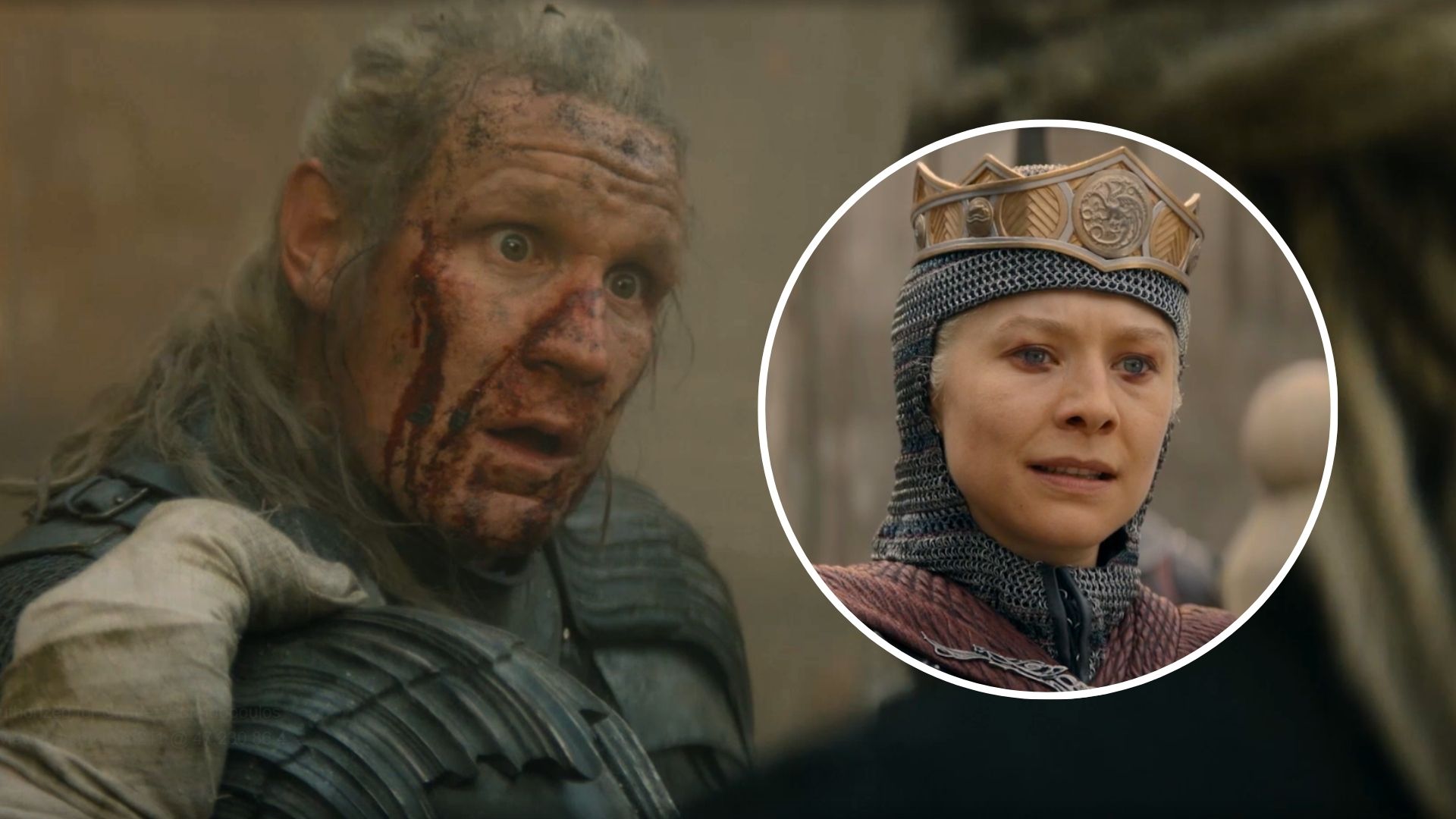 Dramatic scene from House of the Dragon Season 3 Episode 8