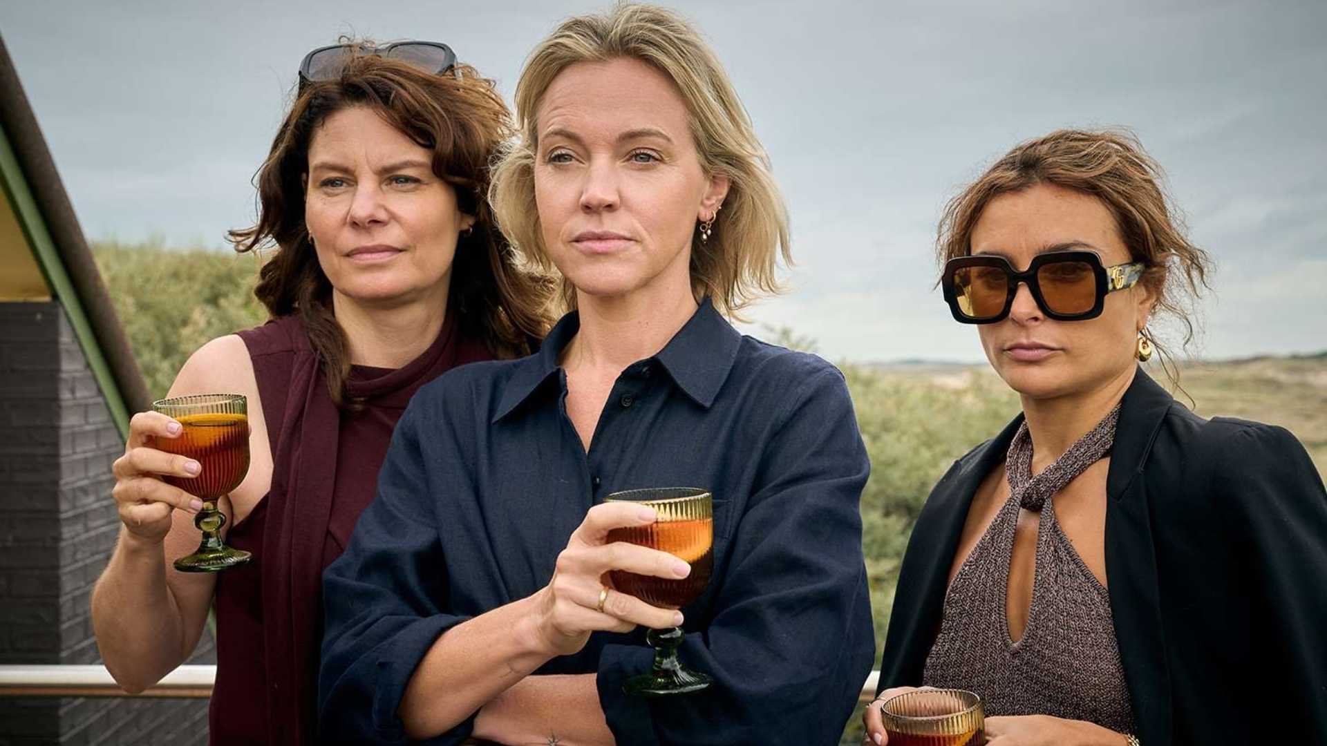 A group of women having drinks in the series The Perfect Lie