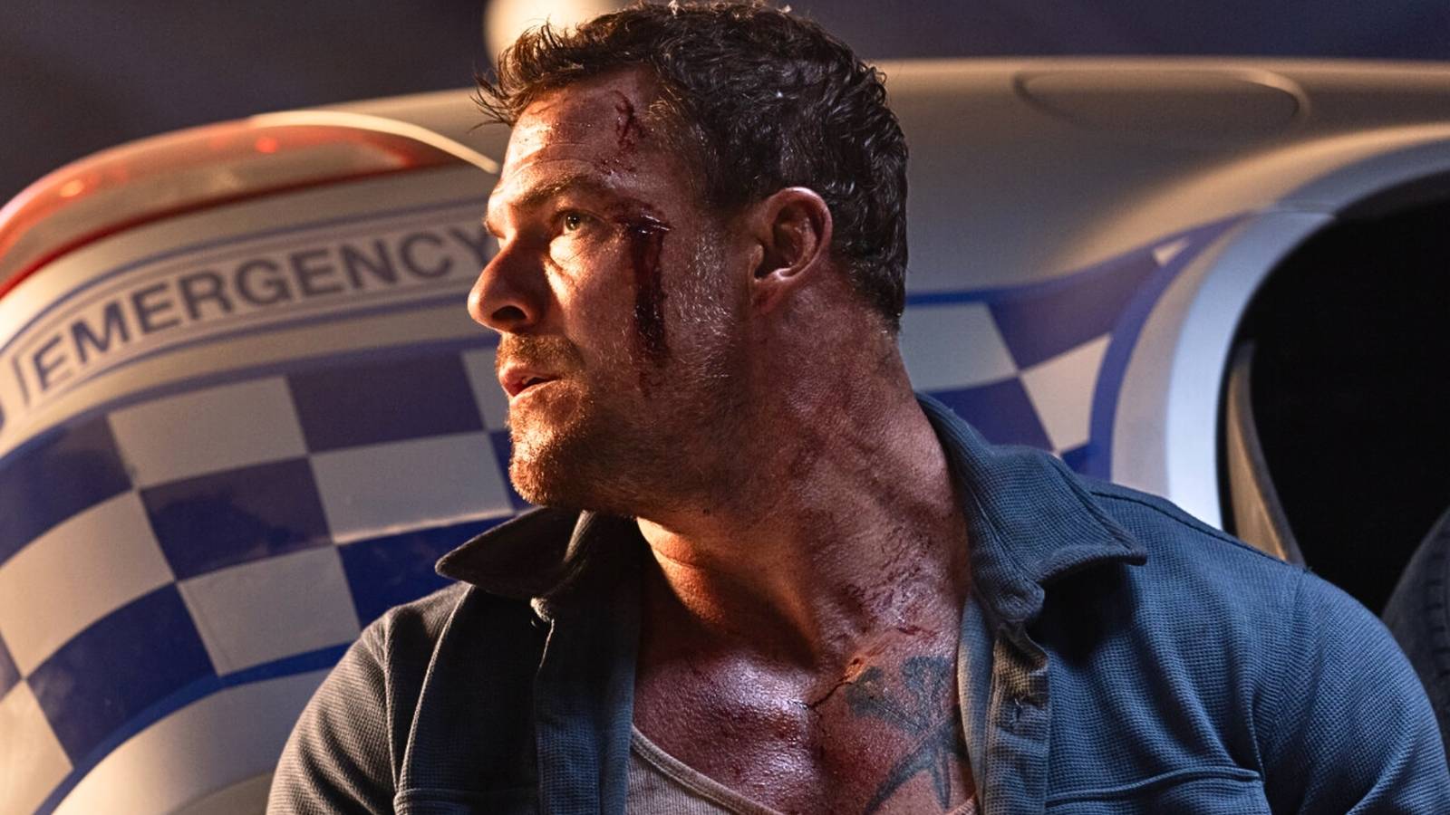 Alan Ritchson car in Runner