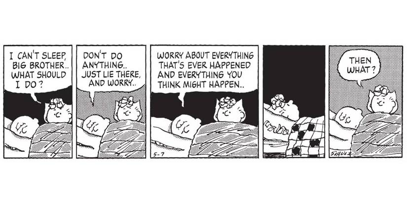 Charlie Brown and Sally in 'Peanuts' by Charles Schulz
