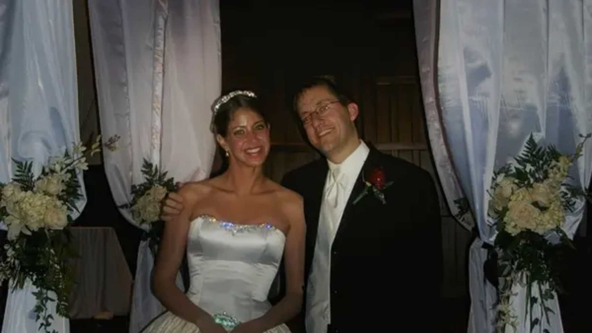 Dan and Wendi in a still from the docuseries welcome to the family