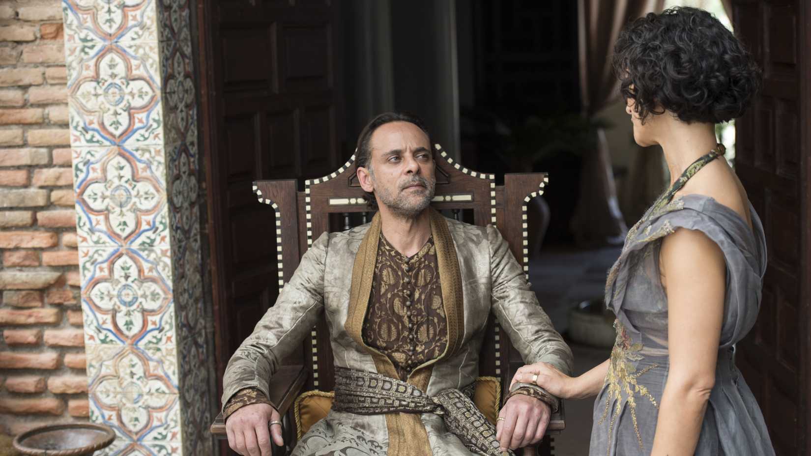 Doran Martell and Elaria Sand in 'Game of Thrones'