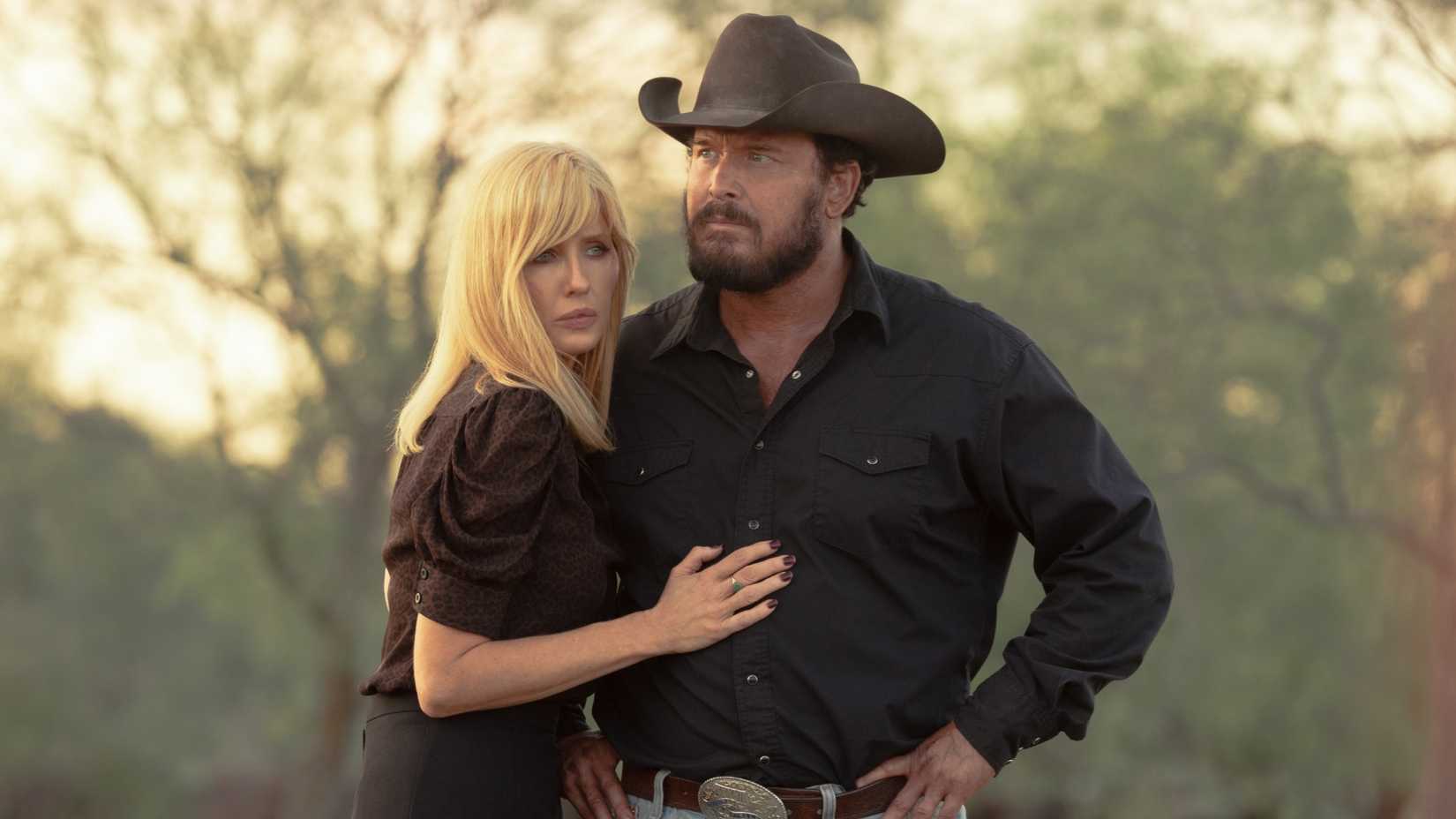 Kelly Reilly and Cole Hauser in Dutton Ranch 