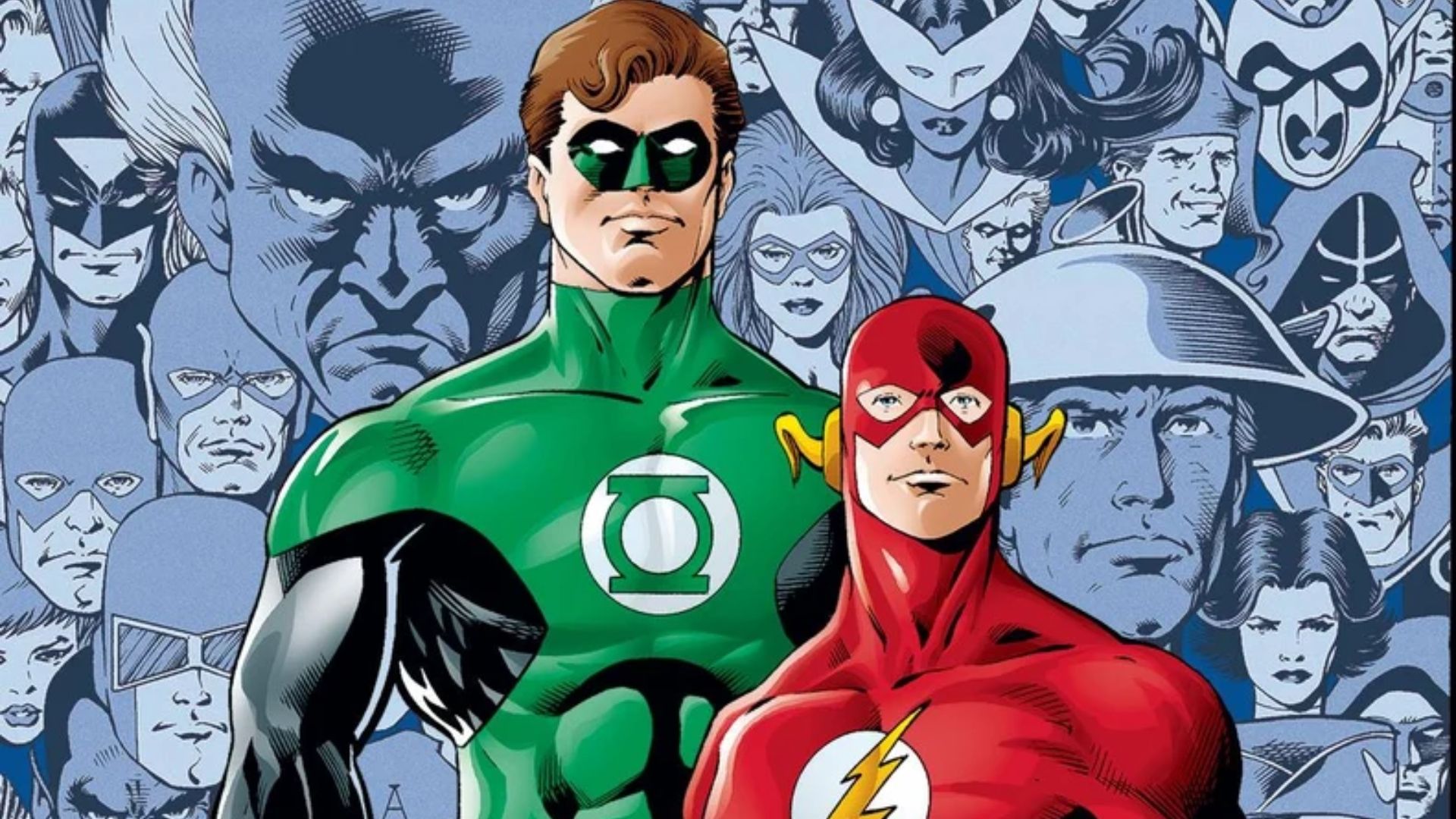 Hal Jordan Green Lantern and Barry Allen Flash