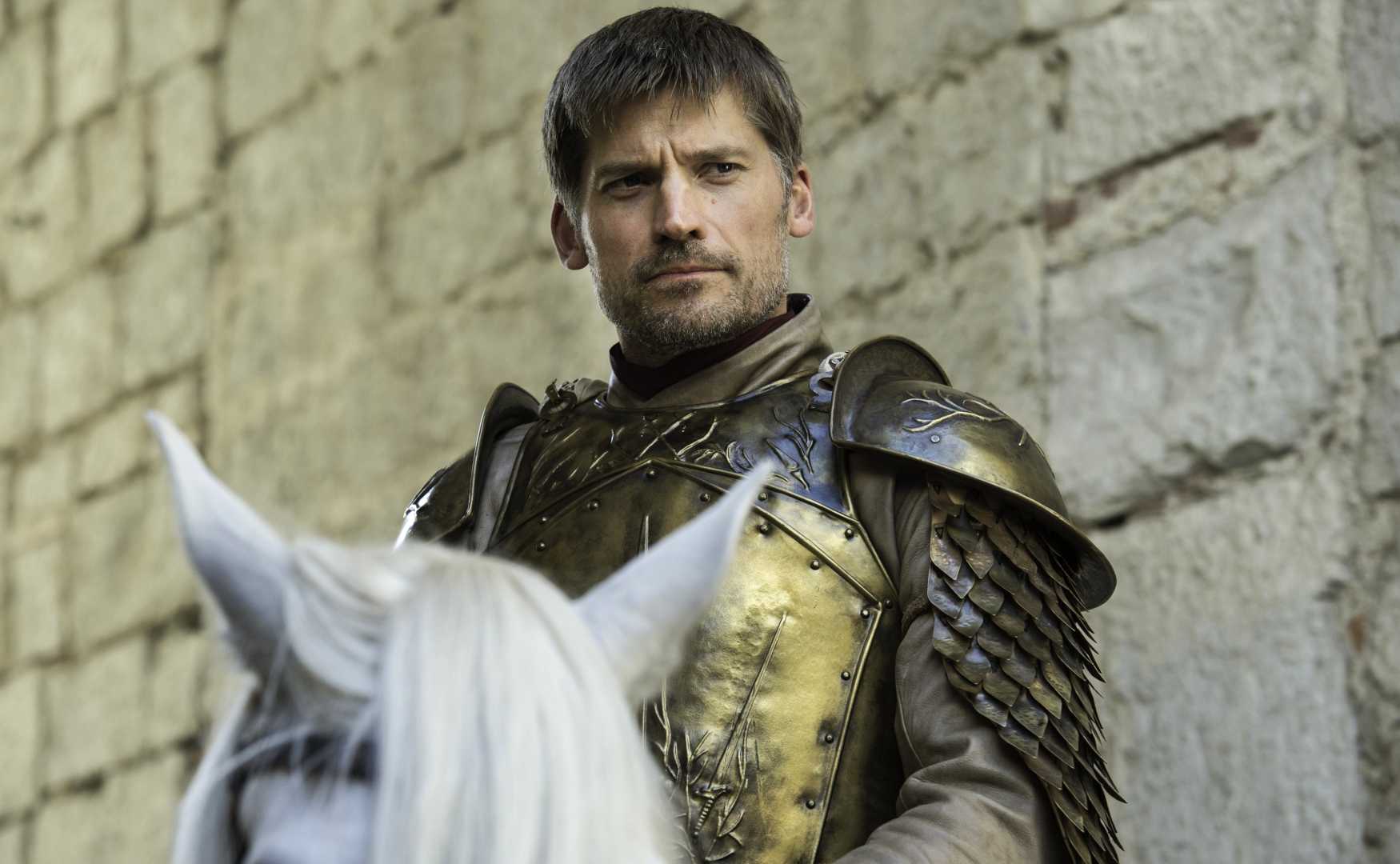 Jaime Lannister on a horse in 'Game of Thrones'
