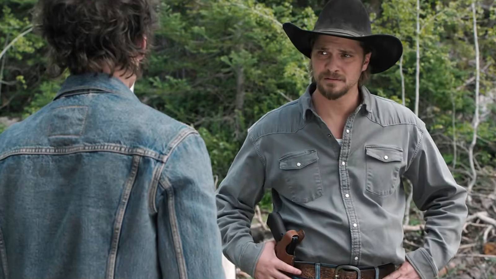 Luke Grimes as Kayce Dutton in 'Marshals' Season 2.