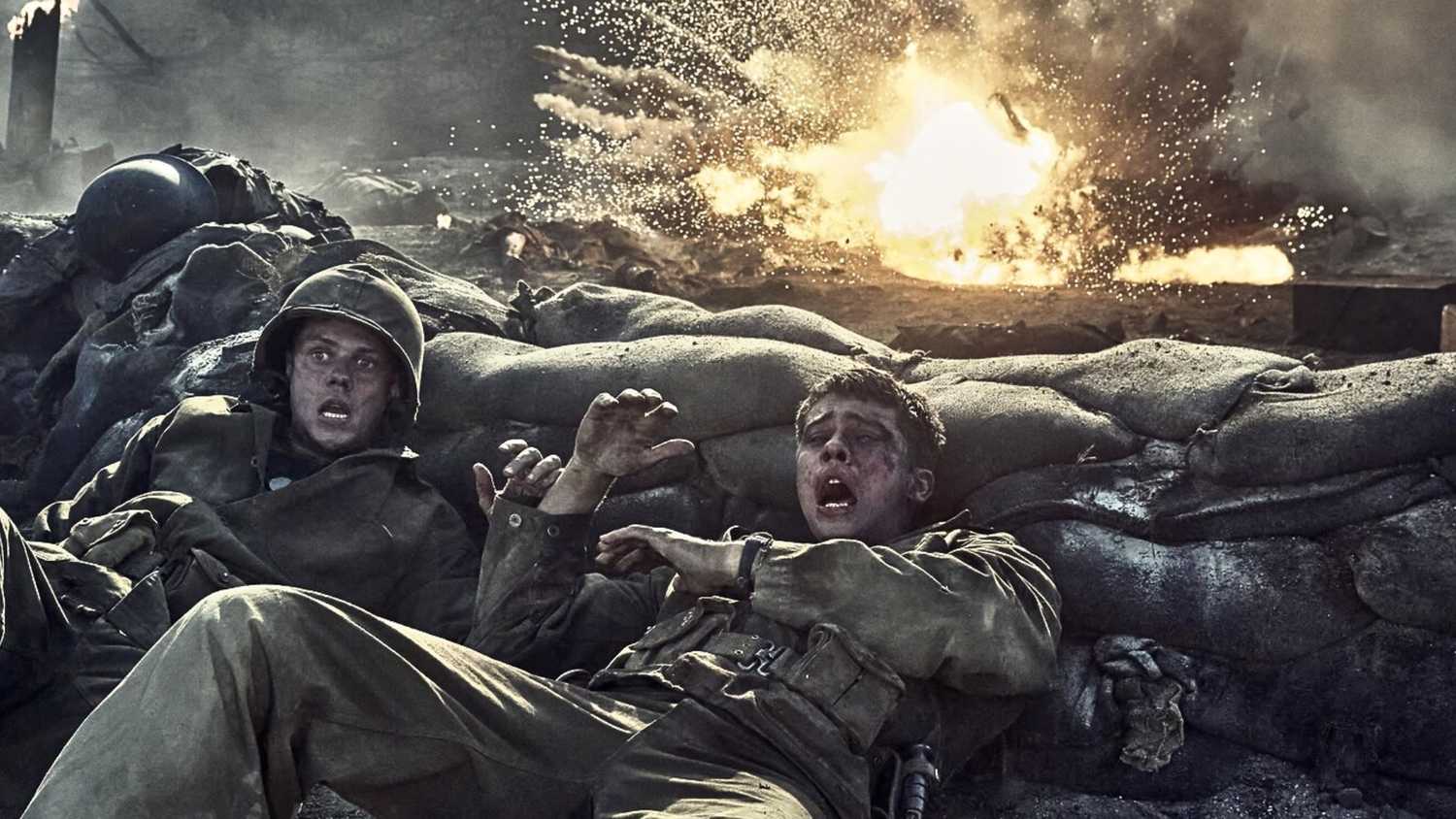 Soldiers under fire duck for cover