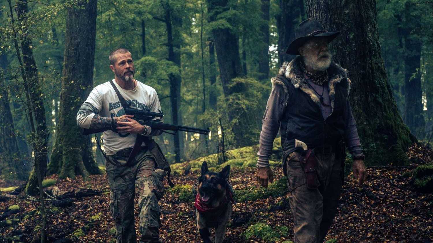 Brad Pitt and J.K. Simmons in Heart of the Beast