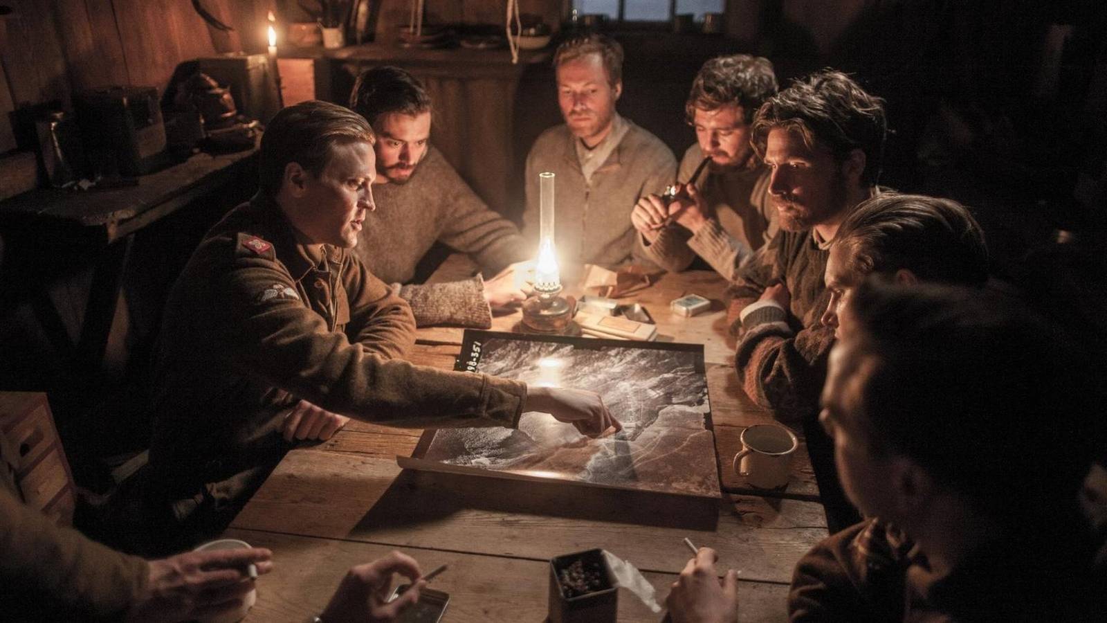 The cast of The Heavy Water War