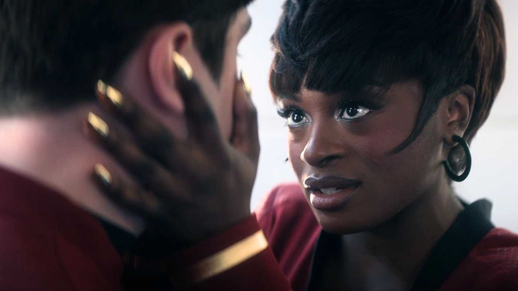 Scotty and Uhura in Star Trek: Strange New Worlds
