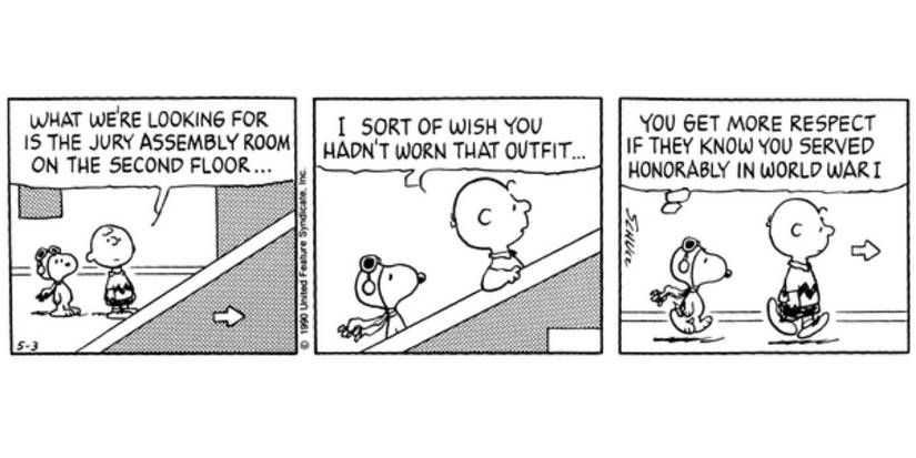 Charlie Brown and Snoopy in 'Peanuts' by Charles Schulz
