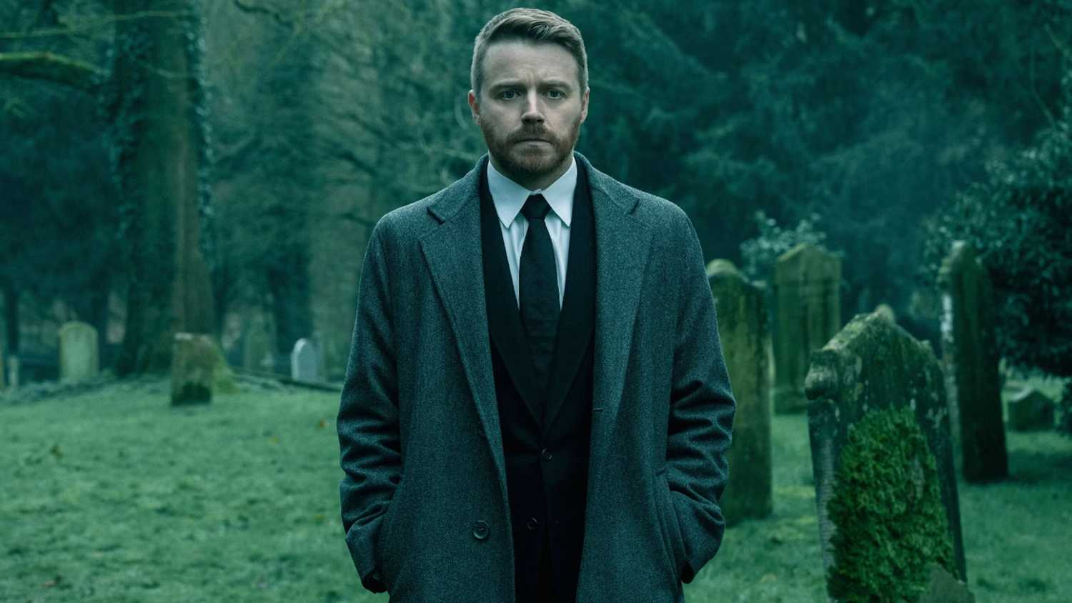 River stands in a cemetery in Slow Horses Season 6