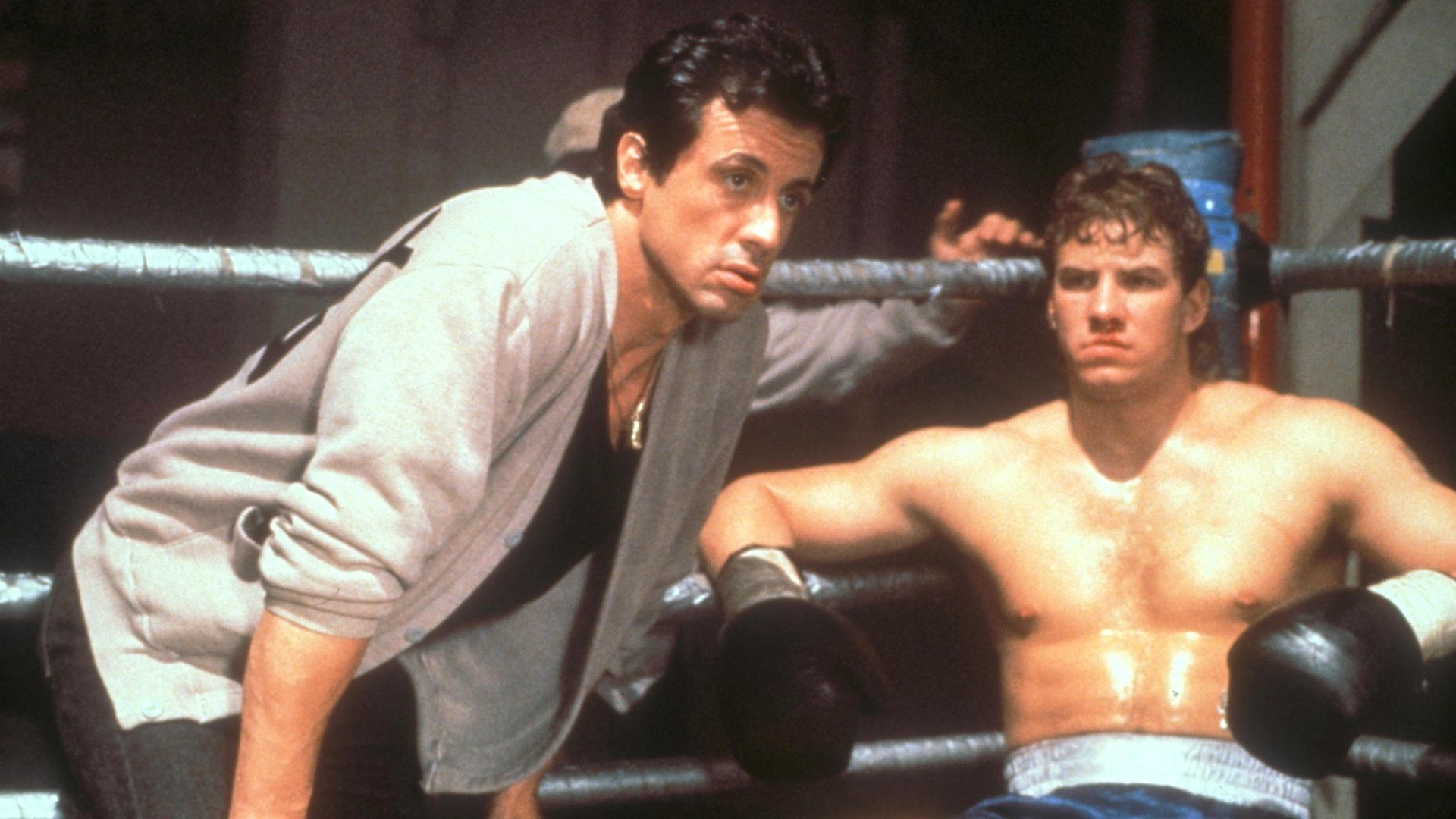 Sylvester Stallone and Tommy Robinson in Rocky V