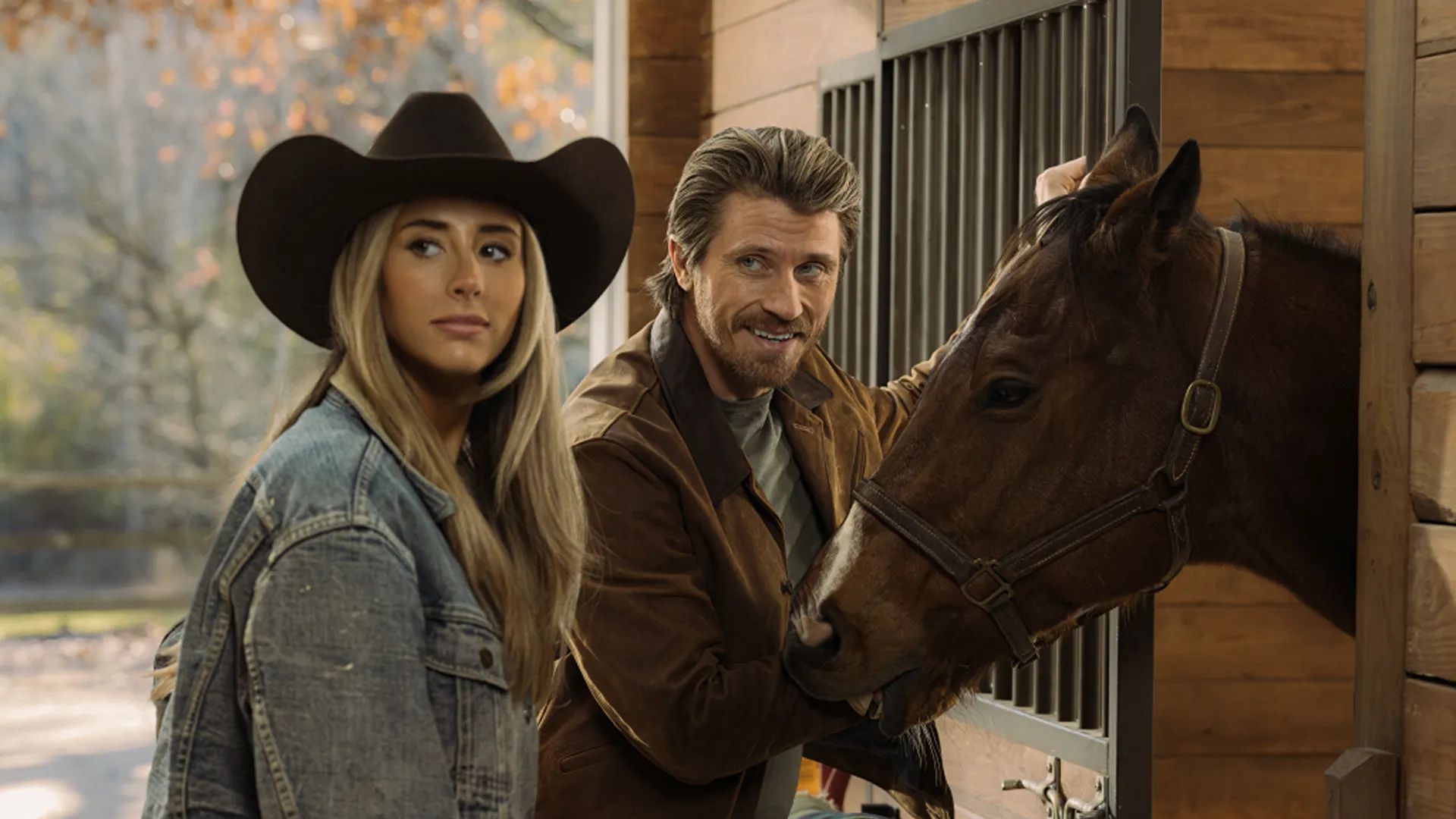 Scarlet Stallone as Spencer and Garrett Hedlund as Mitch in Tulsa King, episode 3, season 4