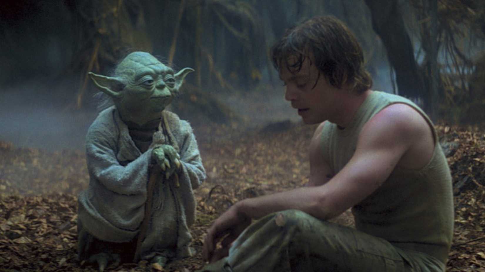 Yoda and Luke in 'Star Wars: Episode V - The Empire Strikes Back'