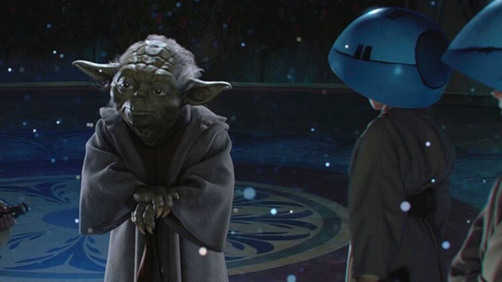 Yoda with the younglings in 'Star Wars: Episode II: Attack of the Clones'