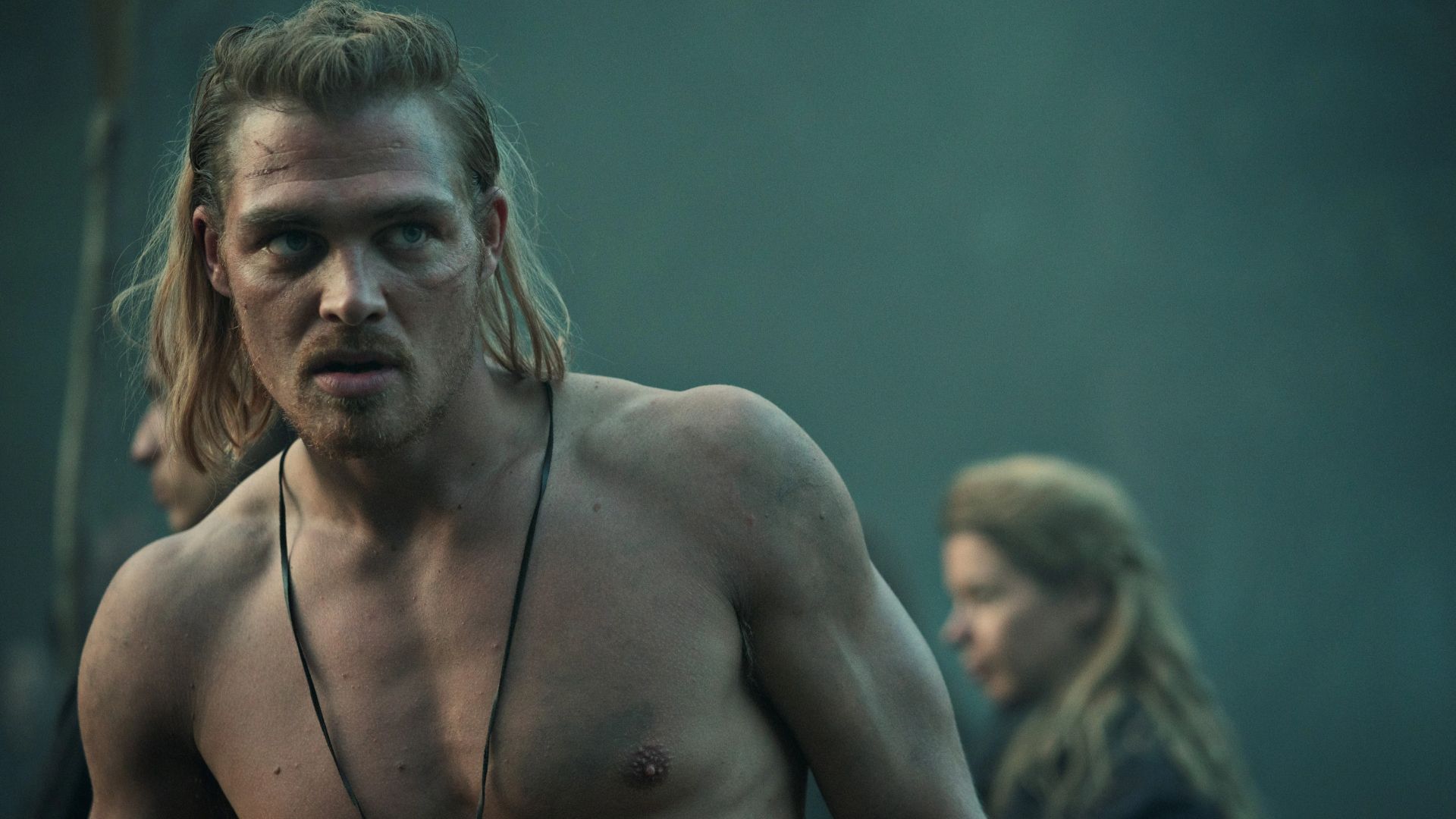 Arminius is shirtless in Barbarians
