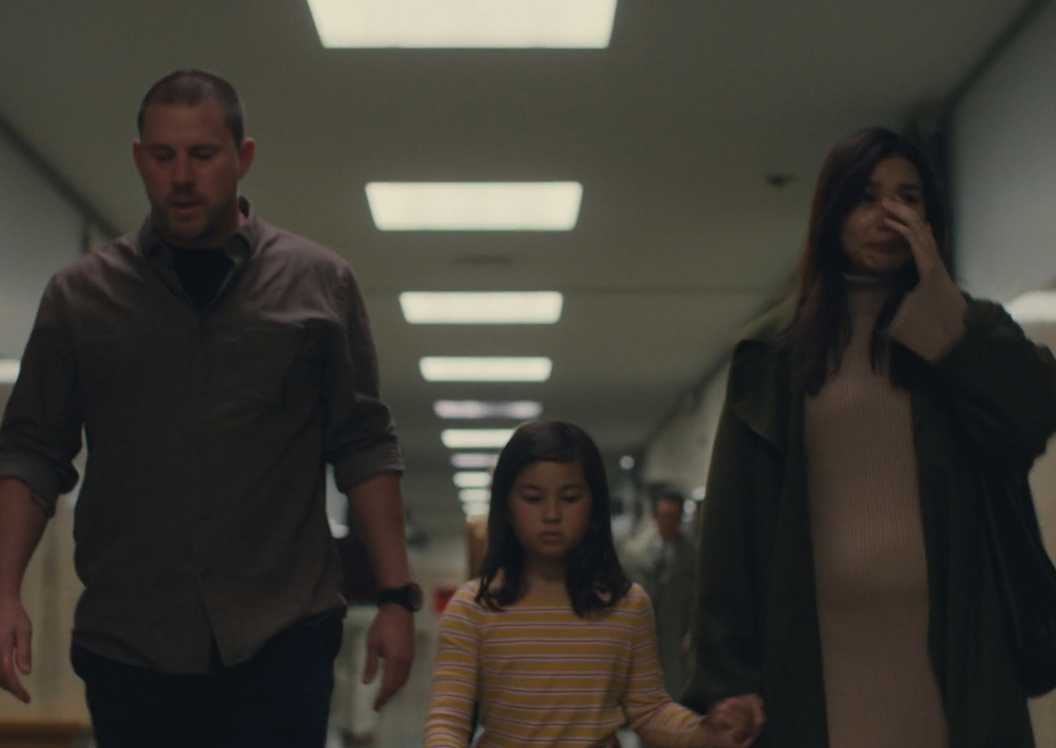 Channing Tatum, Mason Reeves, and Gemma Chan in 'Josephine.'