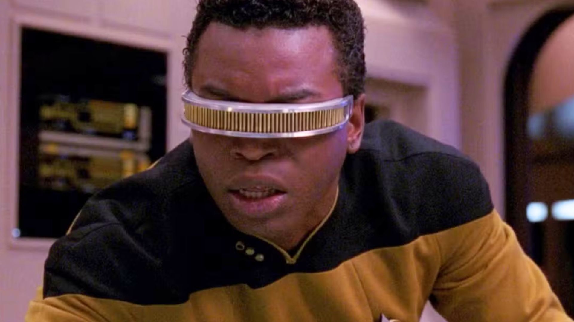 LeVar Burton as Geordi LaForge in Star Trek: The Next Generation
