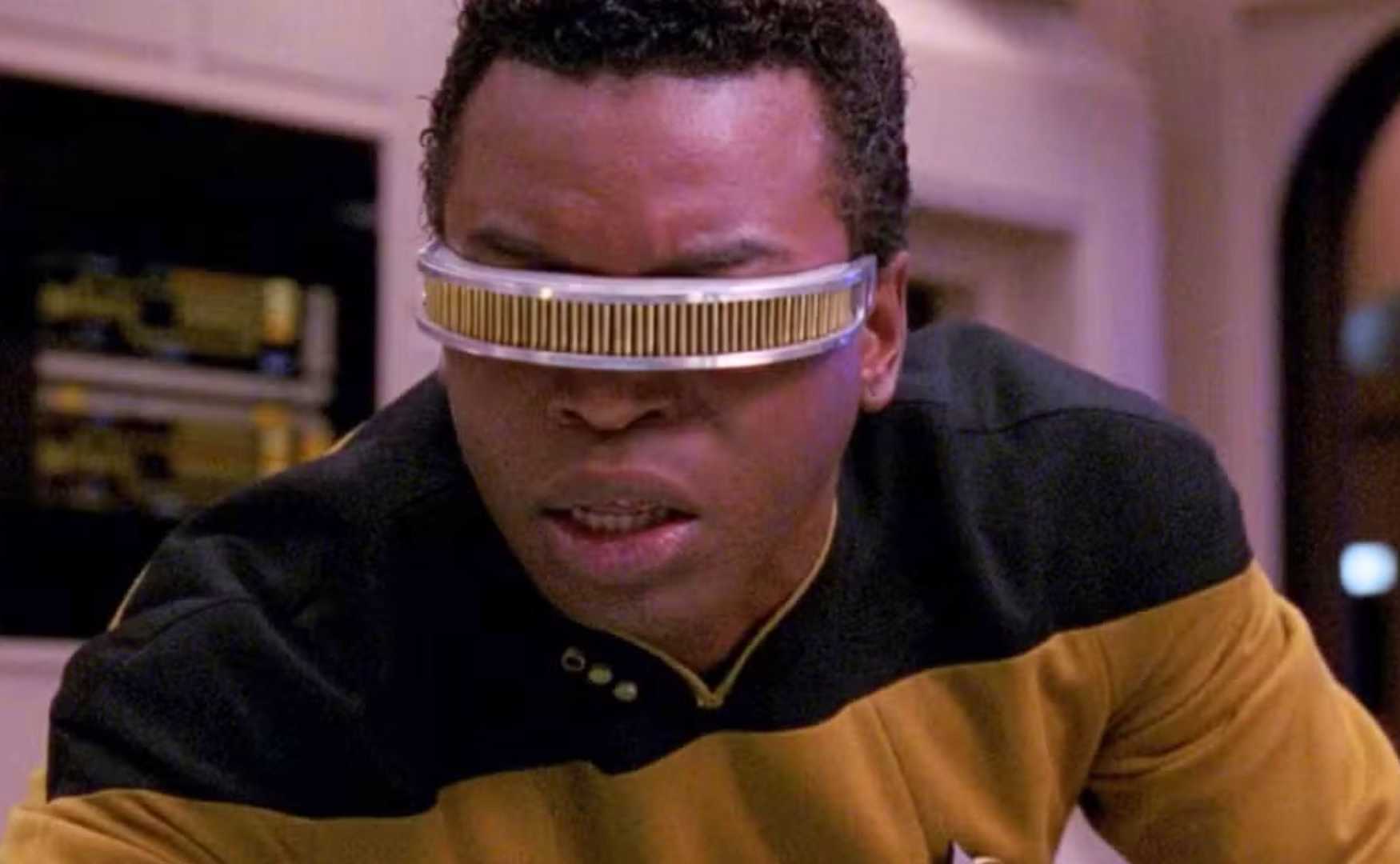 LeVar Burton as Geordi LaForge in Star Trek: The Next Generation