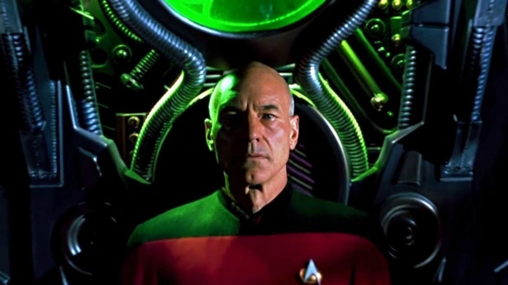 Patrick Stewart as Picard in Star Trek: First Contact
