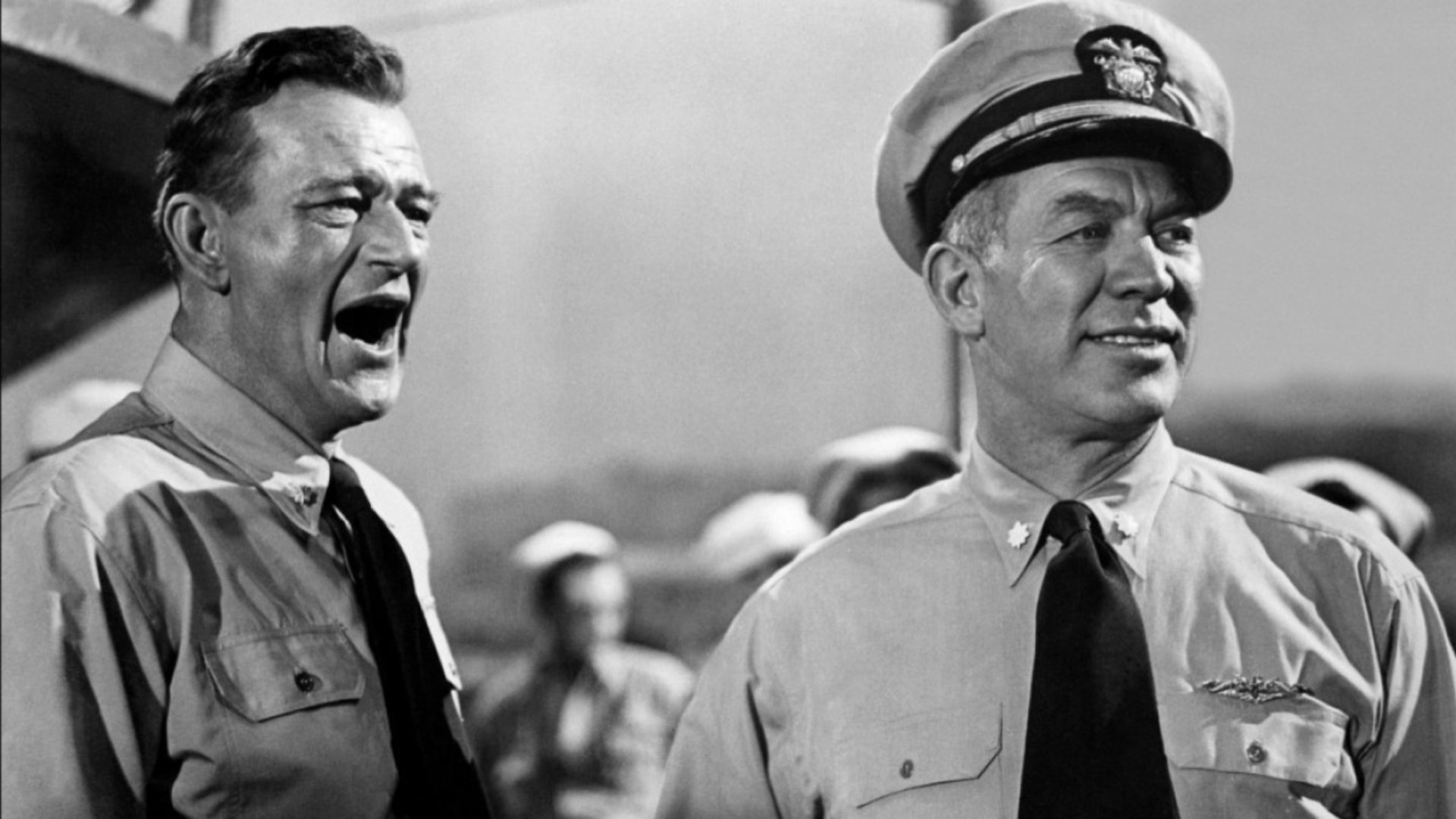 Duke shouts an order in Operation Pacific