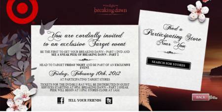 The Twilight Saga: Breaking Dawn - Part 2 Gets Target In-Store Sneak Peek