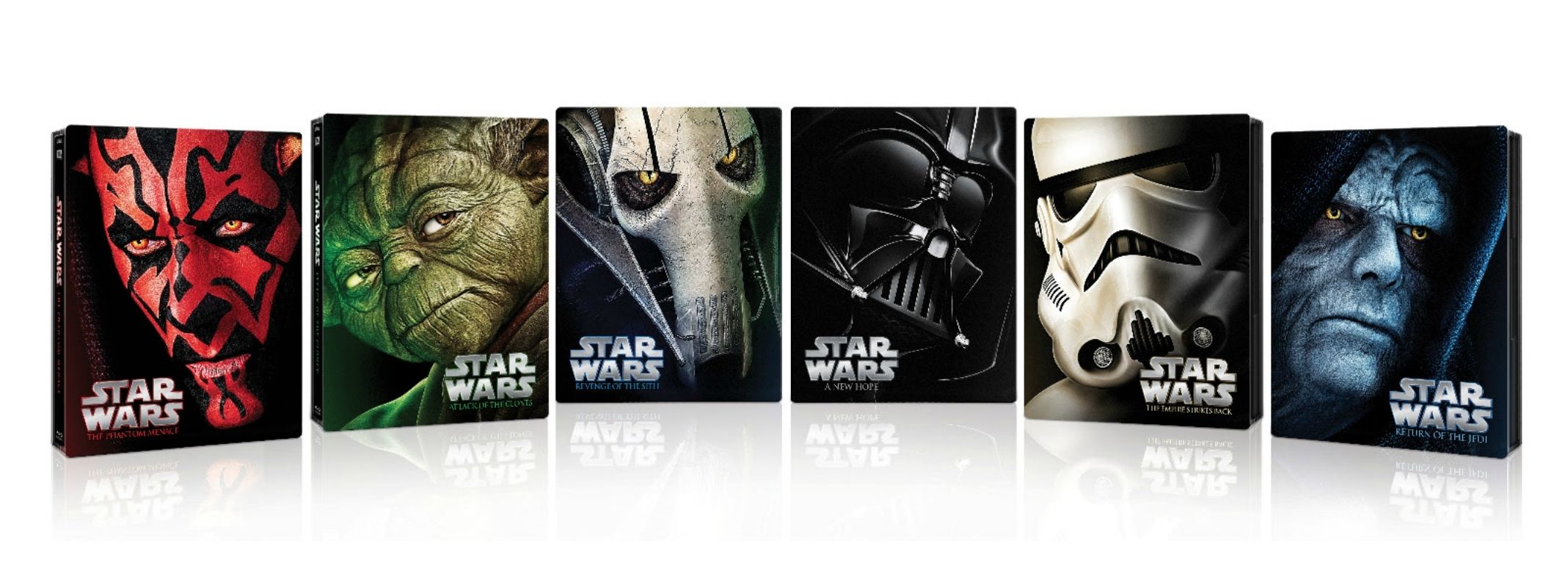 Star Wars Saga Limited Edition Blu-ray Steelbooks Unveiled