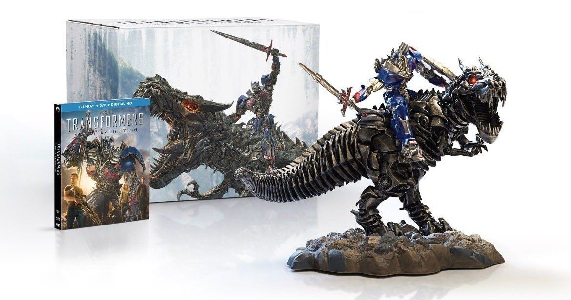 Transformers 4 Blu-ray Gift Set with Collectable Statue Now