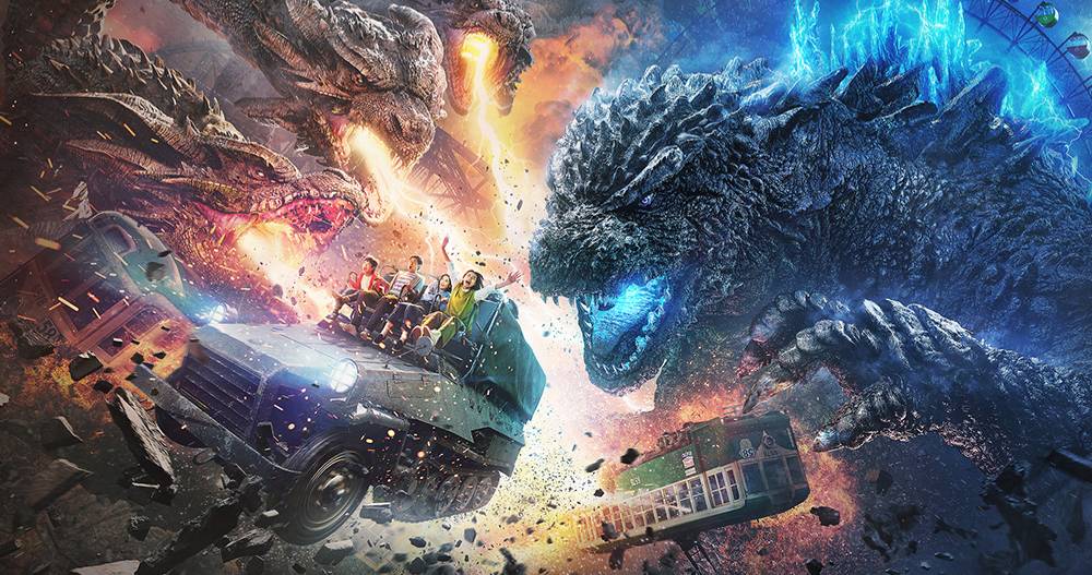 Shin Godzilla Ride Insane Godzilla Ride-Through Video Puts You Right Into the Monster Battle